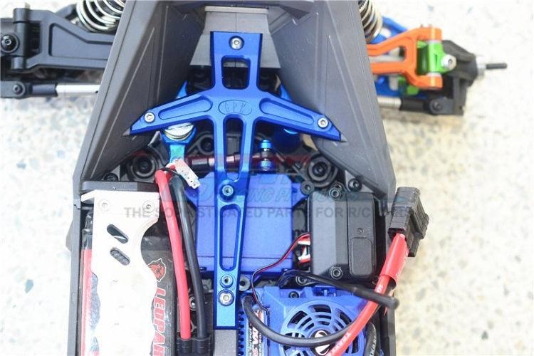 Gpm TXMS048C-B Aluminum Front Chassis Brace Blue (5Pieces Set) Traxxas Maxx