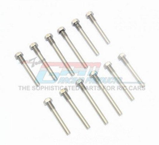 GPM TXMSACC/12-OC Stainless Steel Front/Rear Suspension Screw Pin Traxxas Maxx