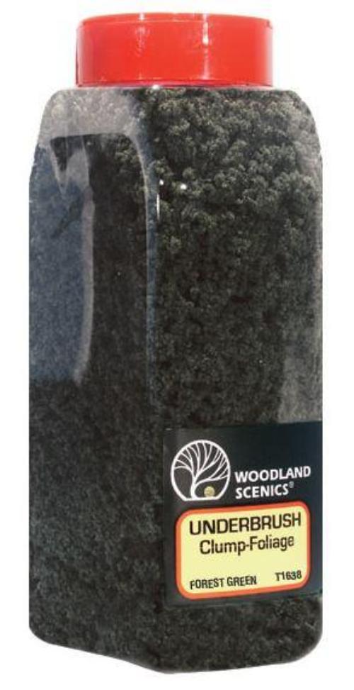 Woodland Scenics FC1638 N/HO Underbrush Shaker Forest Green 32 oz Train Scenery