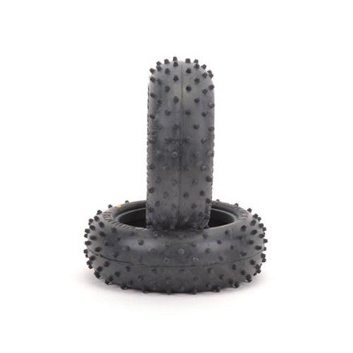 Schumacher U6517 Front Mini Spike 2 Blue Tires (2) 1/10 Buggy