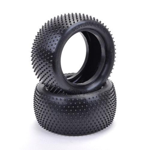 Schumacher U6803 Rear Mini Pin 2 Blue Tires (2) 1/10 Buggy
