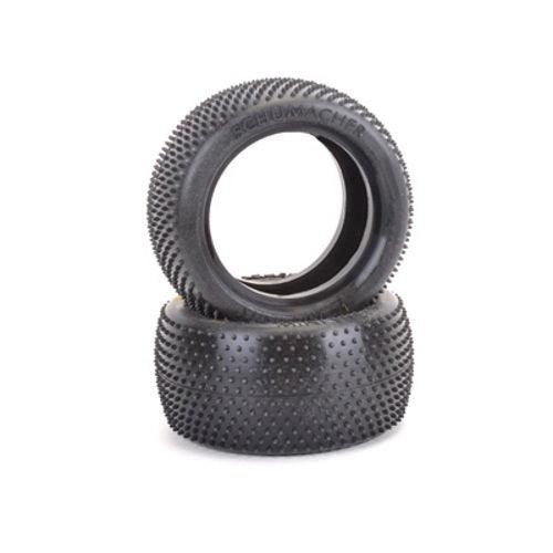 Schumacher U6820 Rear Mini Pin 1 Silver Tires (2) 1/10 Buggy