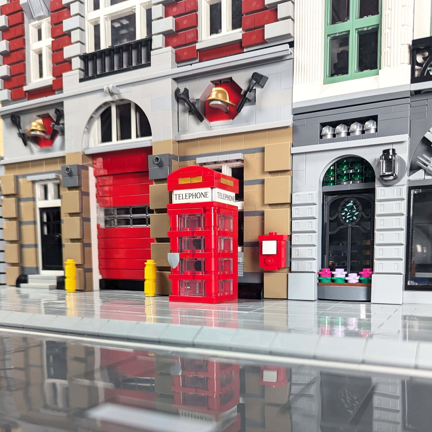 UK Phone Box Set - Brick Building Set - Made Using LEGO® Parts