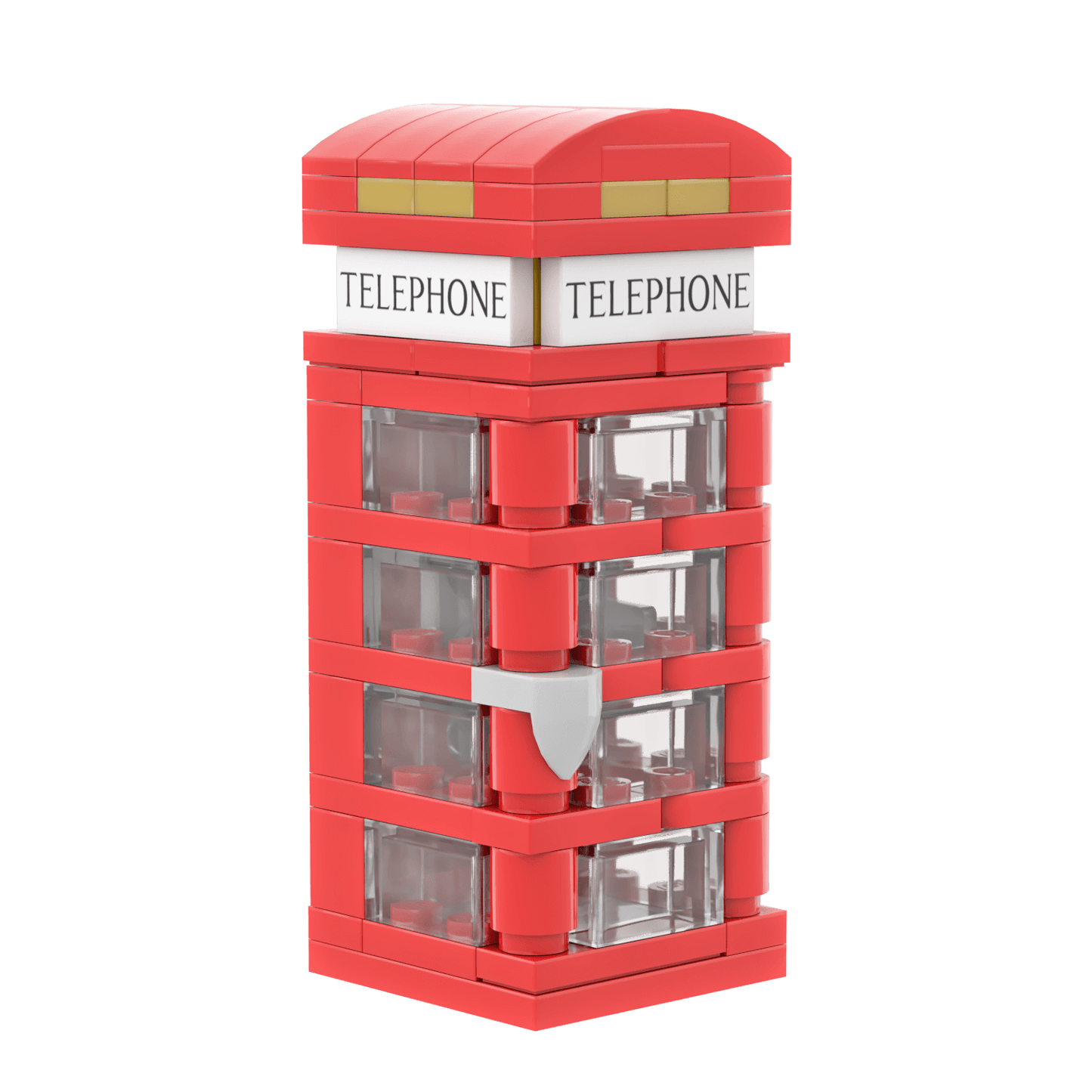 UK Phone Box Set - Brick Building Set - Made Using LEGO® Parts