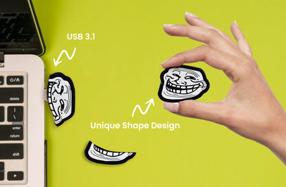 Troll Face USB 3.1 Flash Drive