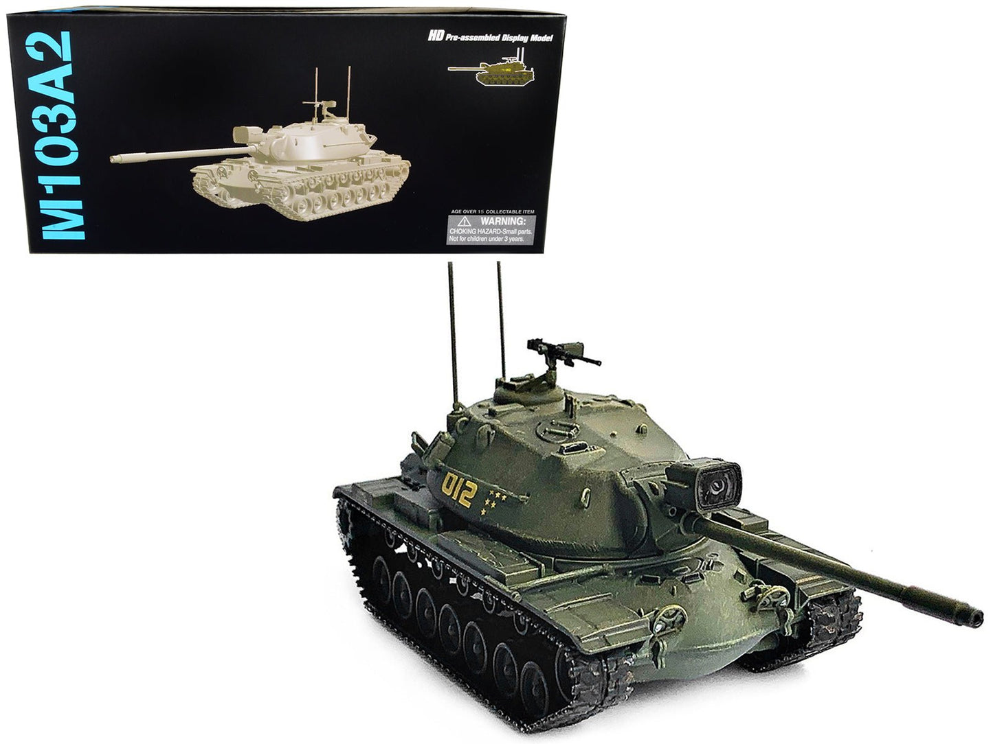 United States M103A2 Heavy Tank D12 Olive Drab "NEO Dragon Armor" Series 1/72 Plastic Model by Dragon Models  free shipping USA