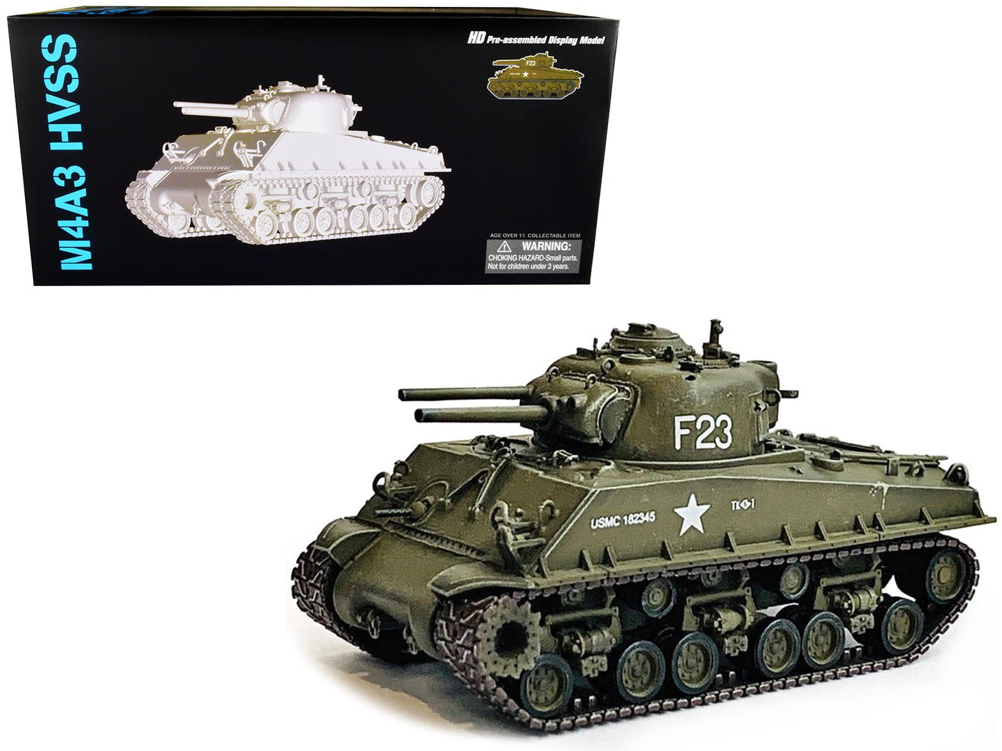 United States M4A3 HVSS POA-CWS-H5 Flamethrower Tank Olive Drab F-23 "US Marine Corps Korea" (1951) "NEO Dragon Armor" Series 1/72 Plastic Model by Dragon Models  free shipping USA