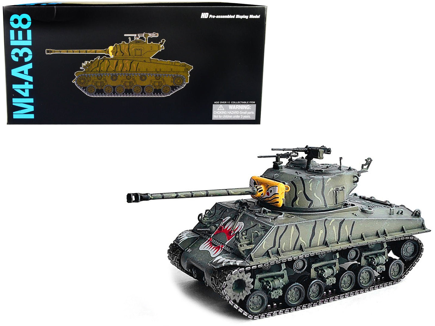 United States M4A3E8 Sherman "Tiger Face" Tank "24th Infantry Div. Han River Korea" (1951) "NEO Dragon Armor" Series 1/72 Plastic Model by Dragon Models  free shipping USA