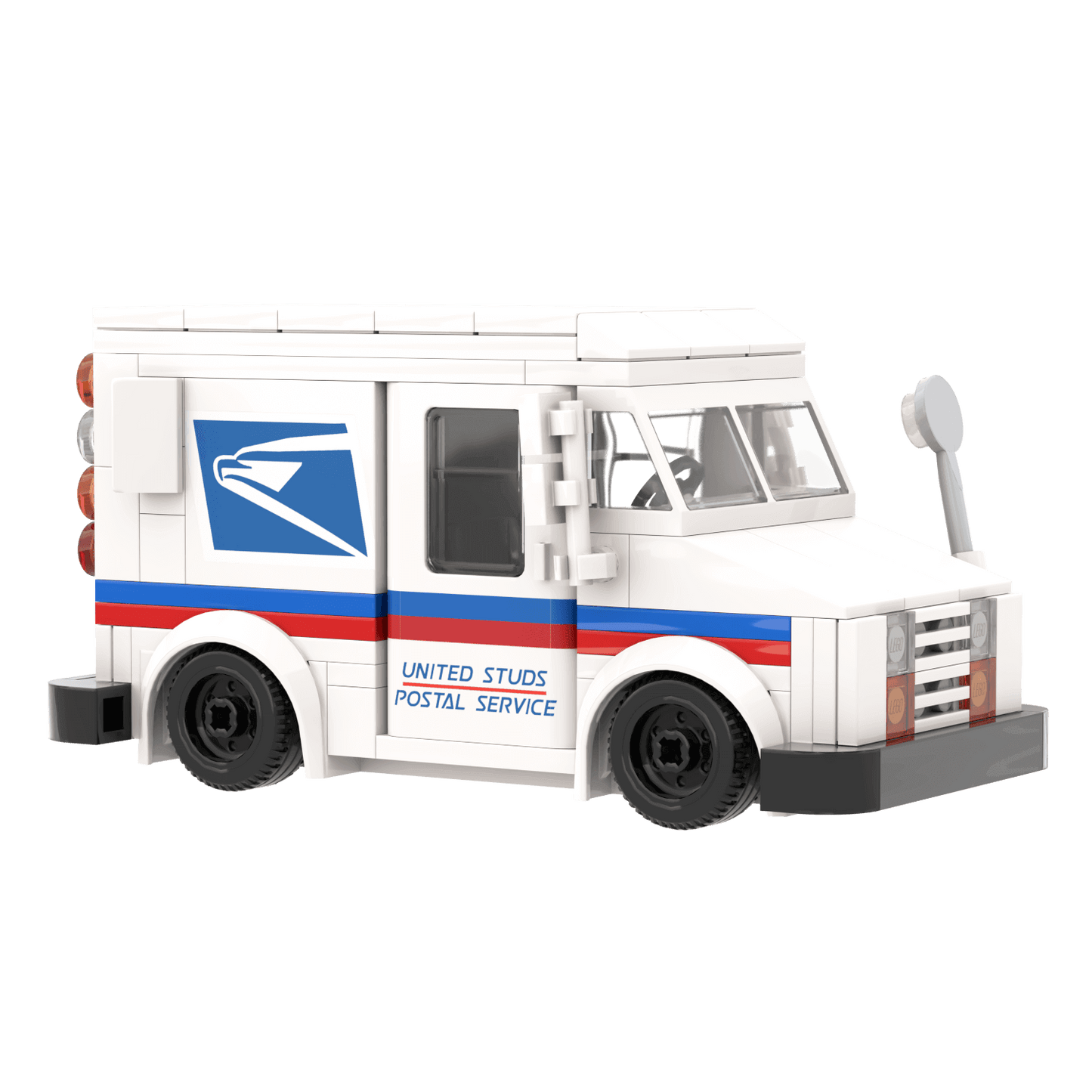 United Studs Postal Service Mail Delivery Truck - Custom Set - Made Using LEGO® Parts