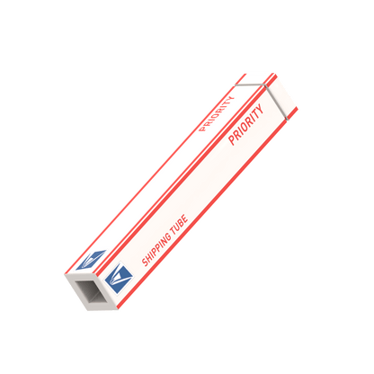 United Studs Parcel Service - Shipping Tube - Custom Printed - Made Using LEGO® Parts