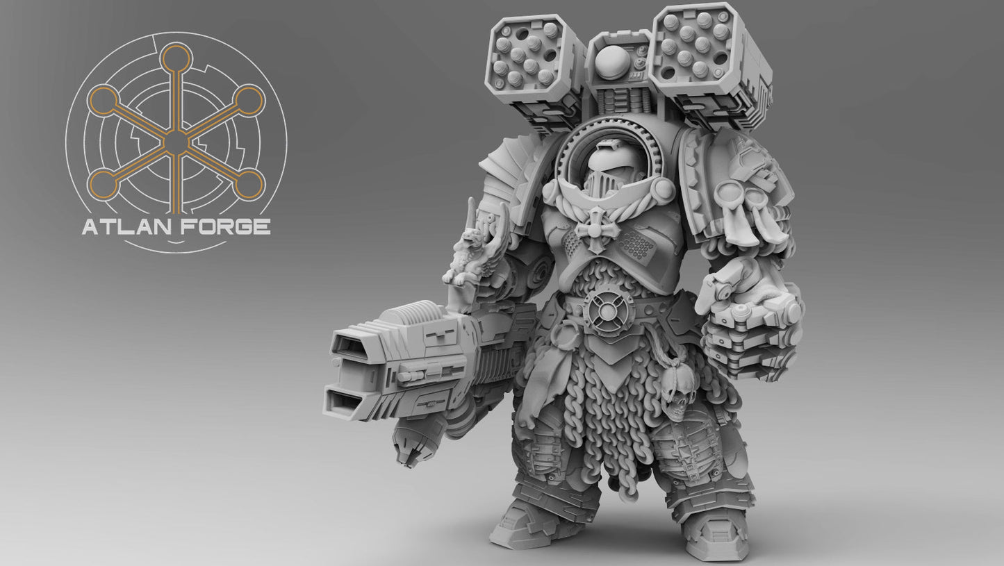 Templar Crusaders by Atlan Forge – 5-Man Modular Resin Printed Grimdark Squad (28/32mm)
