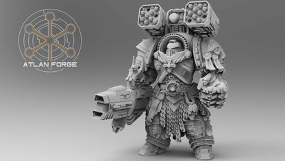 Templar Crusaders by Atlan Forge – 5-Man Modular Resin Printed Grimdark Squad (28/32mm)