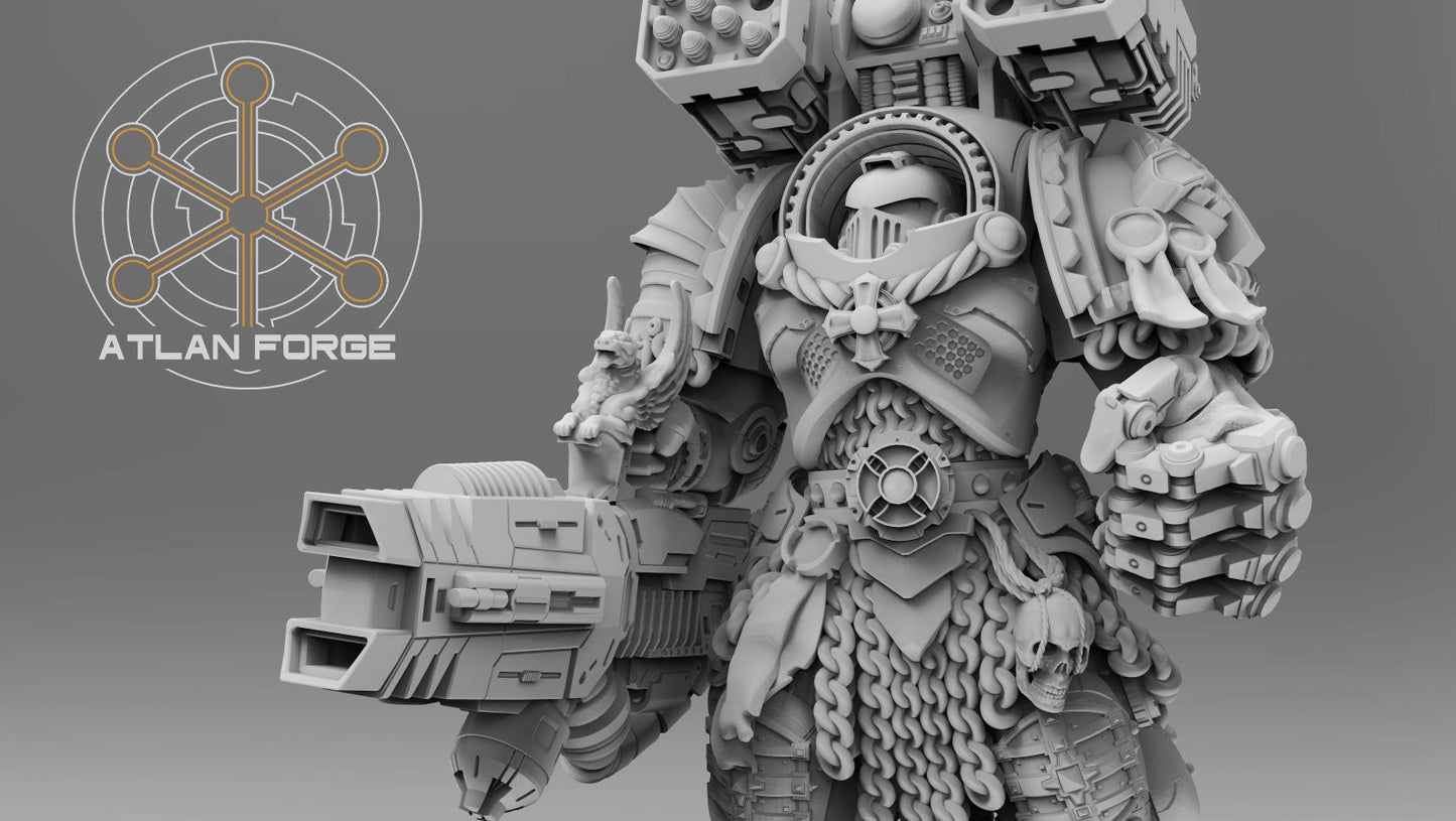 Templar Crusaders by Atlan Forge – 5-Man Modular Resin Printed Grimdark Squad (28/32mm)