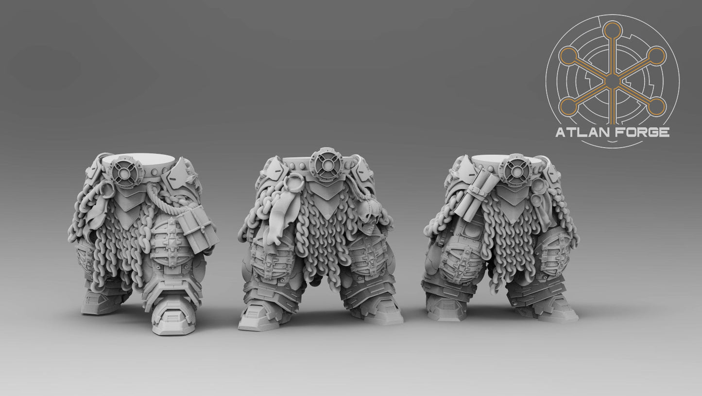 Templar Crusaders by Atlan Forge – 5-Man Modular Resin Printed Grimdark Squad (28/32mm)