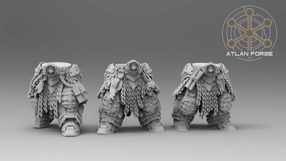 Templar Crusaders by Atlan Forge – 5-Man Modular Resin Printed Grimdark Squad (28/32mm)