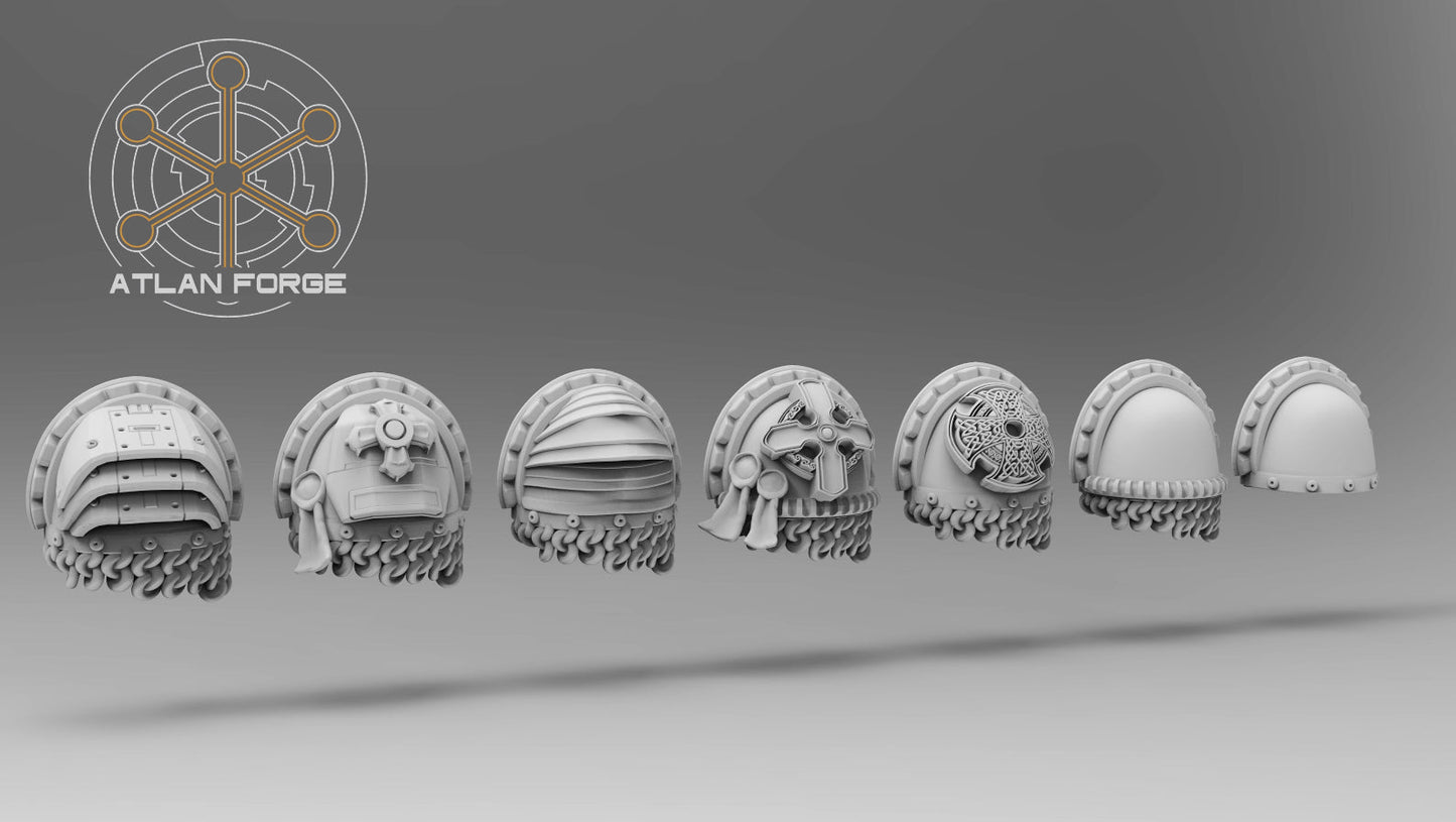 Templar Crusaders by Atlan Forge – 5-Man Modular Resin Printed Grimdark Squad (28/32mm)