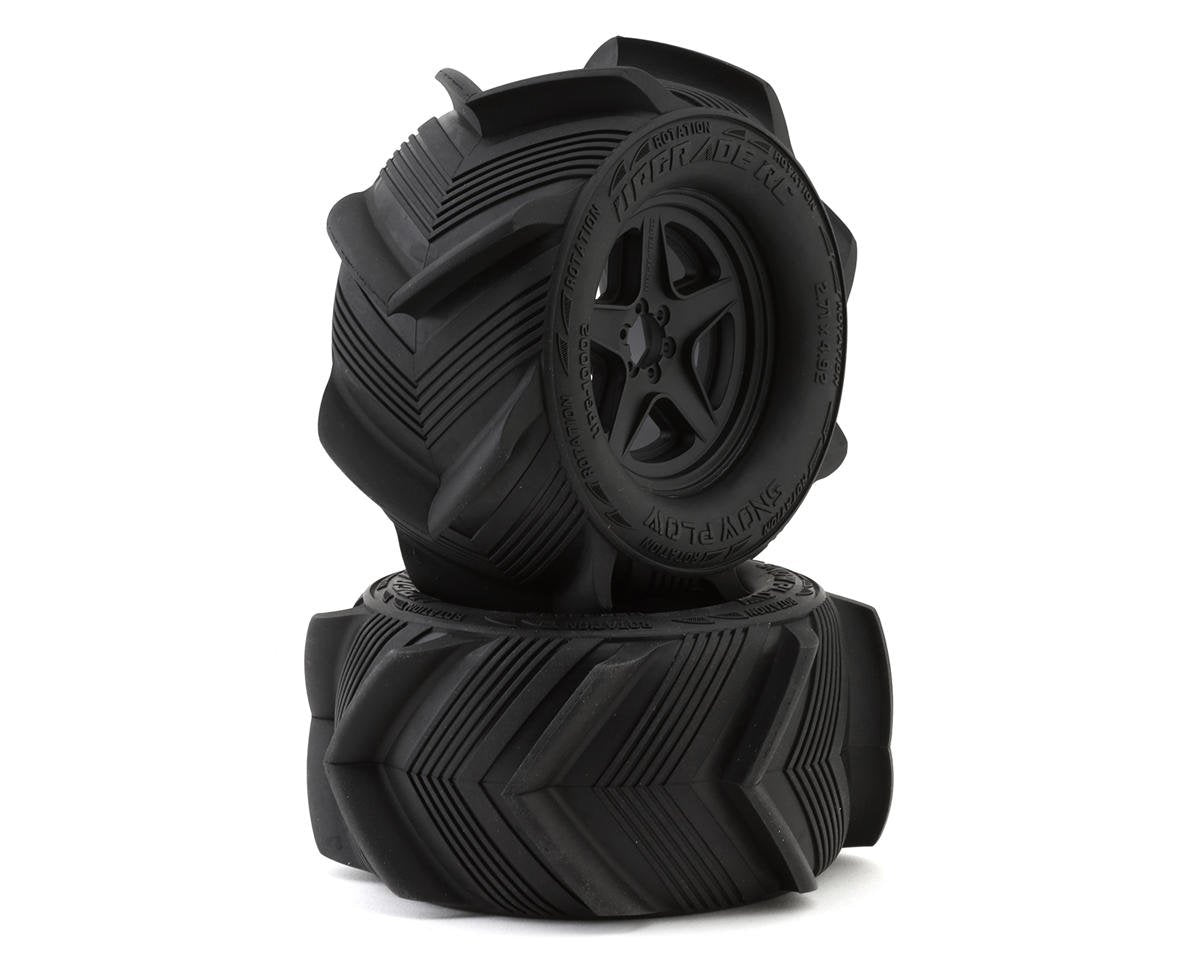 UpGrade RC Snow Plow 2.8" Mounted Sand/Snow Tires (2)