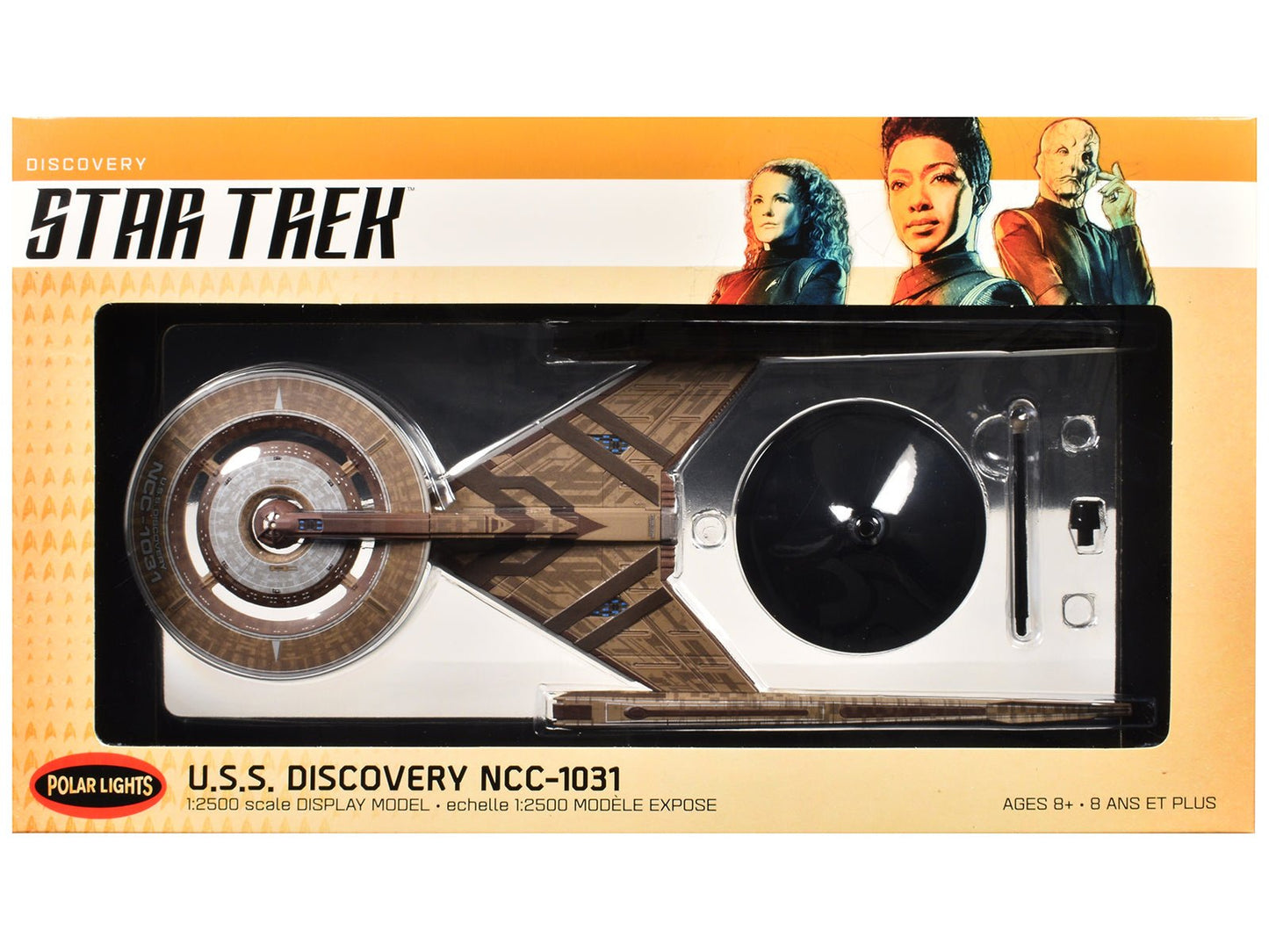 U.S.S. Discovery NCC-1031 Spacecraft "Star Trek: Discovery" (2017-2024) TV Series 1/2500 Scale Model by Polar Lights  free shipping USA