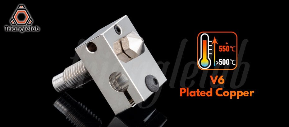 V6 Titanium Alloy / Plated Copper Hotend Kit