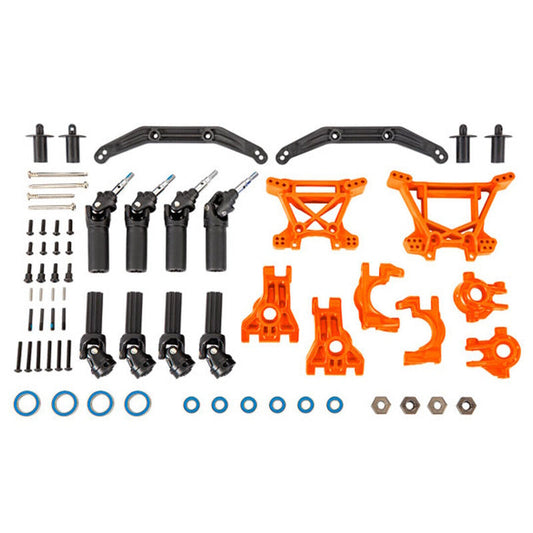 Traxxas 9080T Outer Driveline/Suspension Upgrade Kit Extreme Heavy Duty Orange