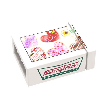Boxed Donuts - Valentine's Day - Custom Printed - Made Using LEGO® Parts