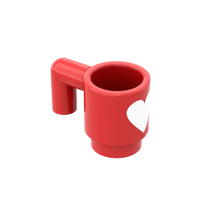 Valentine's Day Cup - Custom Printed Part - Made With a LEGO® Part