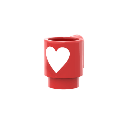 Valentine's Day Cup - Custom Printed Part - Made With a LEGO® Part