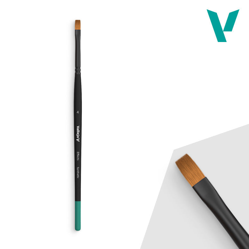 Vallejo Hobby Brushes: Effects - Synthetic - Size 4