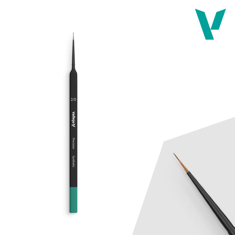 Vallejo Hobby Brushes: Precision - Synthetic - Size 0/2