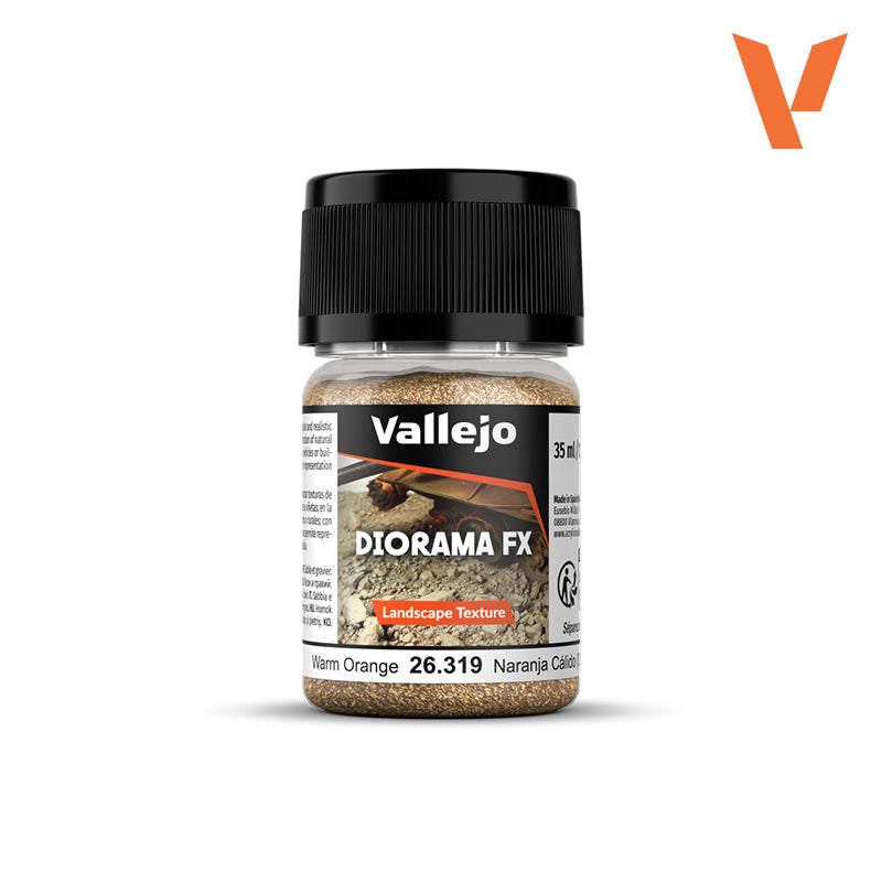 Vallejo Diorama FX: Landscape Texture - Warm Orange - 0.1-0.6mm