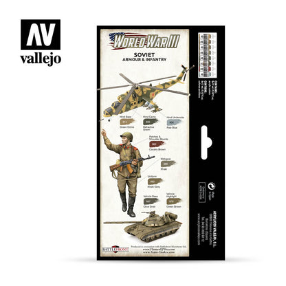 Model Color: WWIII Paint Set - Soviet Armour & Infantry