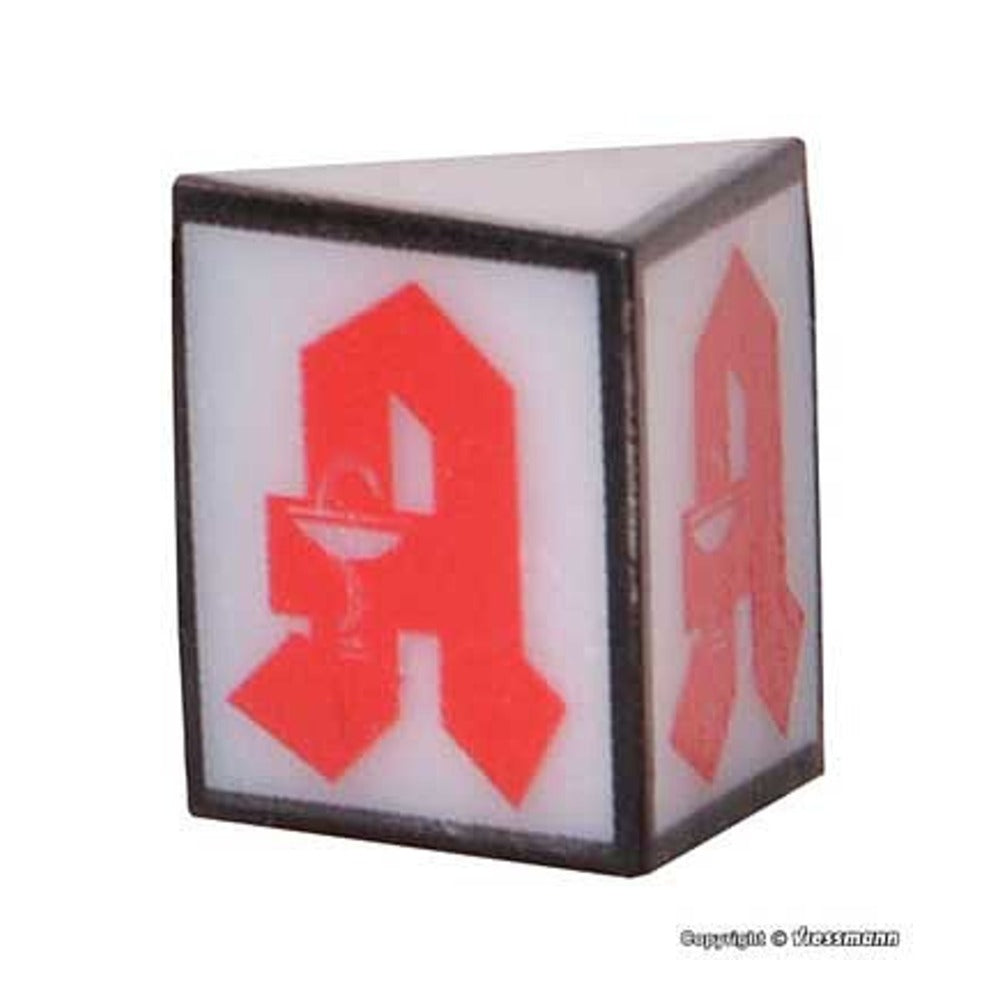 Viessmann 1375 HO Scale Pharmacy-Apothecary Sign with LED Lighting
