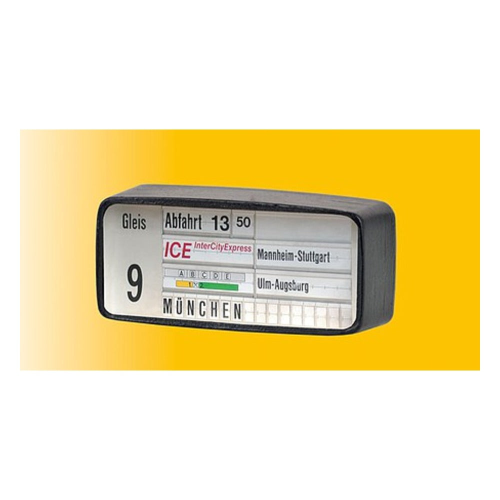 Viessmann 1397 HO Scale Train Station Destination Display w/LED Lighting -- Era IV-V, Double Sided
