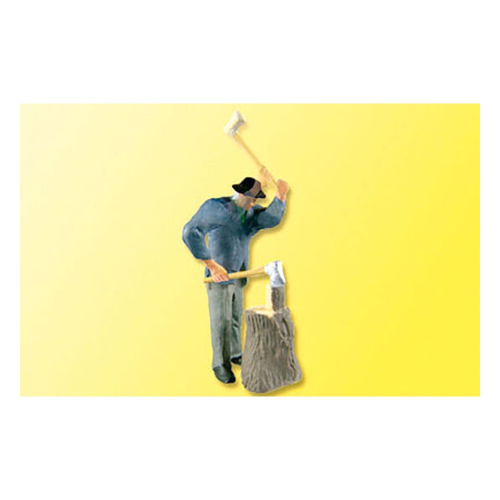 Viessmann 1515 HO Scale Animated Man Chopping Wood w/Axe -- 14-16 Volt AC or DC