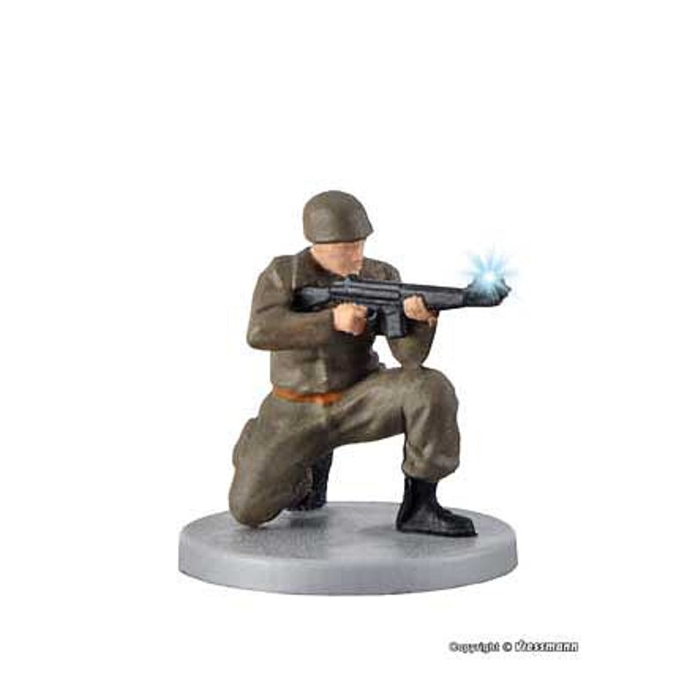 Viessmann 1531 HO Scale Animated Kneeling Soldier Firing Rifle