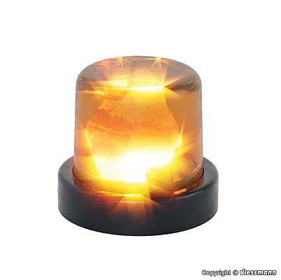 Viessmann 3570 HO Scale Rotating LED Rotary Beacon -- Yellow