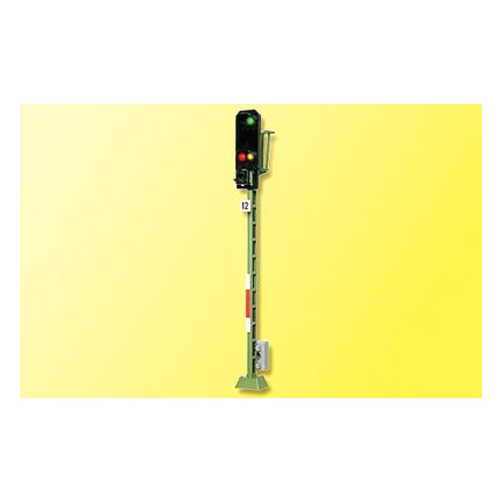Viessmann 4012 HO Scale German Federal Railways (DB) Type 1969 Daylight Signal - Assembled -- Entry w/3 Aspects