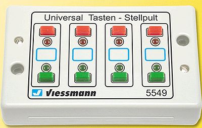 Viessmann 5549 All Scale Universal Pushbutton Panel w/Momentary Switches