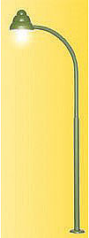 Viessmann 6729 HO Scale Overhead Gas Lamp -- Green Mast, Warm White LED, 3-1/8"