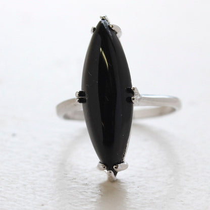 Vintage Genuine Jade Ring 18k Yellow Gold Electroplated Made in the USA by PVD Vintage Jewelry