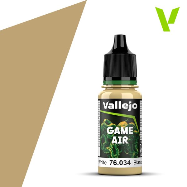 Vallejo 76034 18ml Bottle Bone White Game Air (6/Bx)
