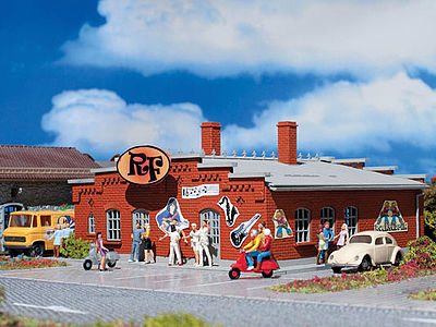 Vollmer 43624 HO Scale Rock Factory Nightclub -- Kit - 6-5/16 x 6-5/16 x 2-3/4"  16 x 16 x 7cm