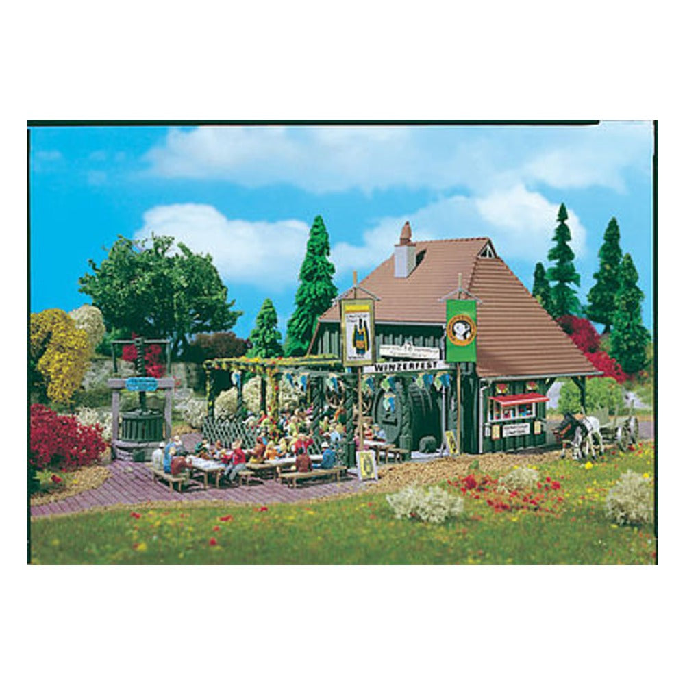 Vollmer 43680 HO Scale Winery Festival -- 6-1/4 x 5-1/2" 16 x 14cm