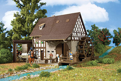 Vollmer 43687 HO Scale Grain Mill -- 6-13/32 x 5-15/16 x 5-13/64"  16 x 14.8 x 13cm