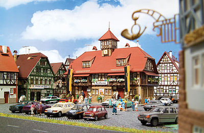 Vollmer 43690 HO Scale City Hall "Furstenberg" -- 9-13/32 x 4-13/64 x 8-13/64"  23.5 x 10.5 x 20.5cm