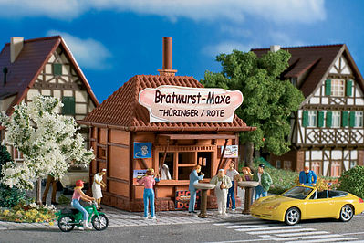 Vollmer 45140 HO Scale Maxe Bratwurst/Hot Dog Henry Kiosk - Kit