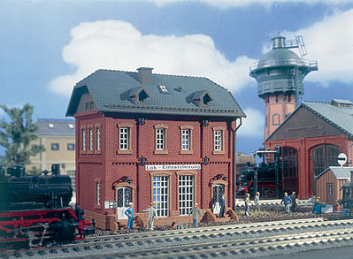 Vollmer 45712 HO Scale Loco Station Einsatzleitung -- 5-11/16 x 3-5/8 x 5-7/16"  14.2 x 9.1 x 13.5cm