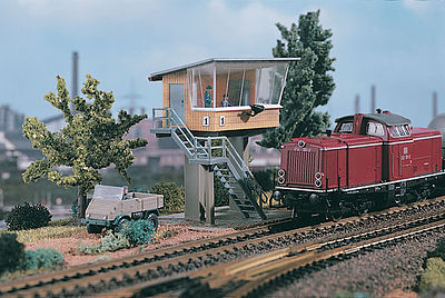 Vollmer 45737 HO Scale Interlocking Tower -- 3-1/2 x 2 x 3-3/8"  9 x 5 x 8.5cm