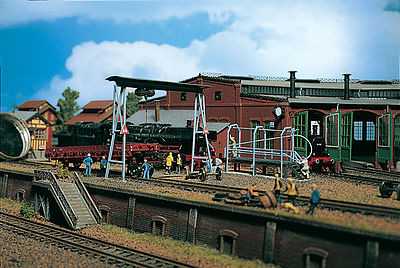 Vollmer 45747 HO Scale Engine Cleaning Plant -- 4-7/8 x 1-3/16"   12.5 x 3.2cm