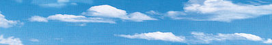 Vollmer 46105 All Scale Sky & Clouds Background Scene -- 112 x 32"  280 x 80cm